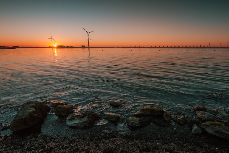 Bild över energianläggning i natur